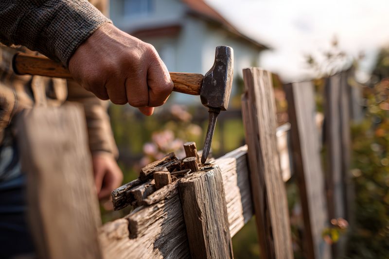 Redwood Fence Repair detail