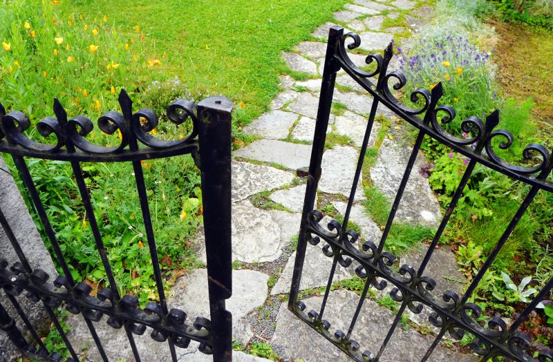 Wrought Iron Gate Installation detail