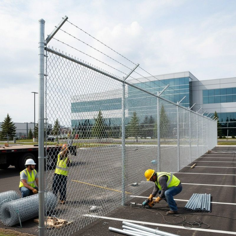 Industrial Fence Installation